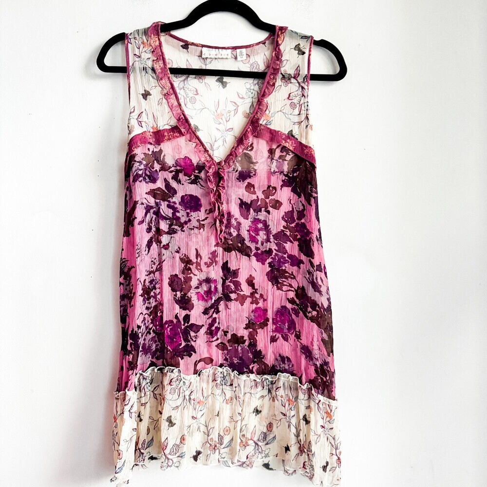 Kimchi Blue Vintage floral silk Top M